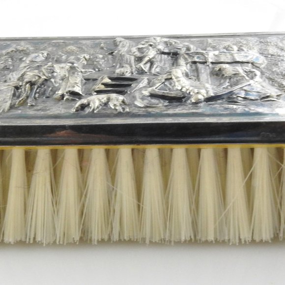 Vintage Hans Jensen Danish Silver Plated Brush Set #8199 - Picture 9 of 12